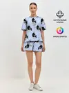 Женская пижама с шортами / Годжо паттерн