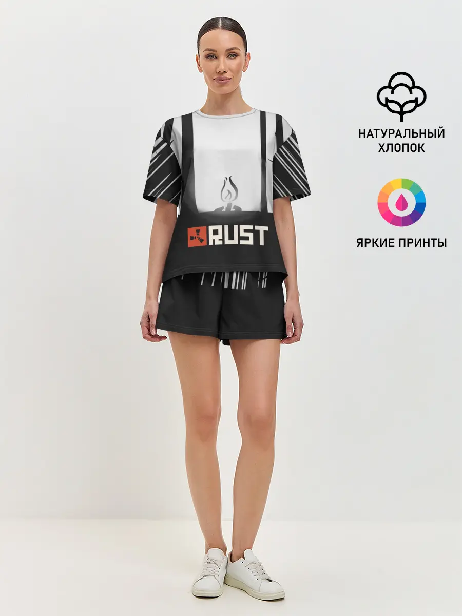 Женская пижама с шортами / Огонёк из Раста