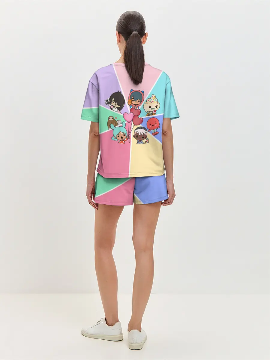 Женская пижама с шортами / TOCA BOCA WORLD HEROES / ТОКА БОКА