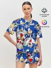 Женская пижама с шортами / SONIC ПАТТЕРН / СОНИК