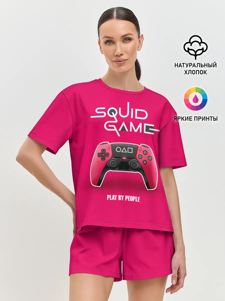 Женская пижама с шортами / Играющий людьми