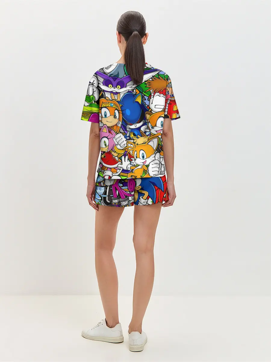 Женская пижама с шортами / КИБЕР СОНИК | CYBER SONIC ROBOT