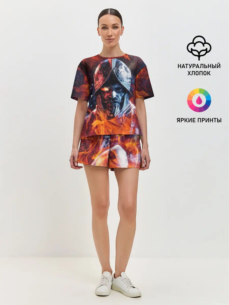 Женская пижама с шортами / NEW WORLD / НЬЮ ВОРЛД / РЫЦАРЬ