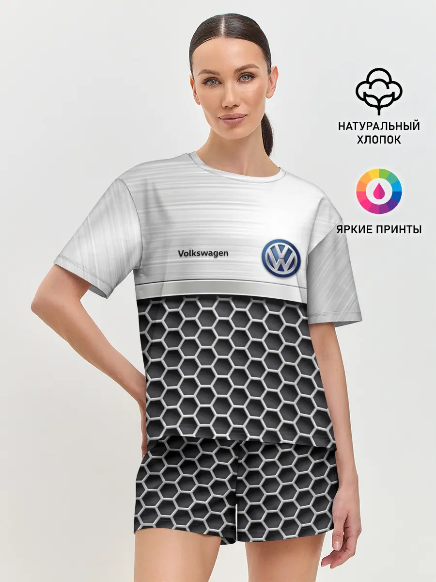 Женская пижама с шортами / Volkswagen | Стальная решетка