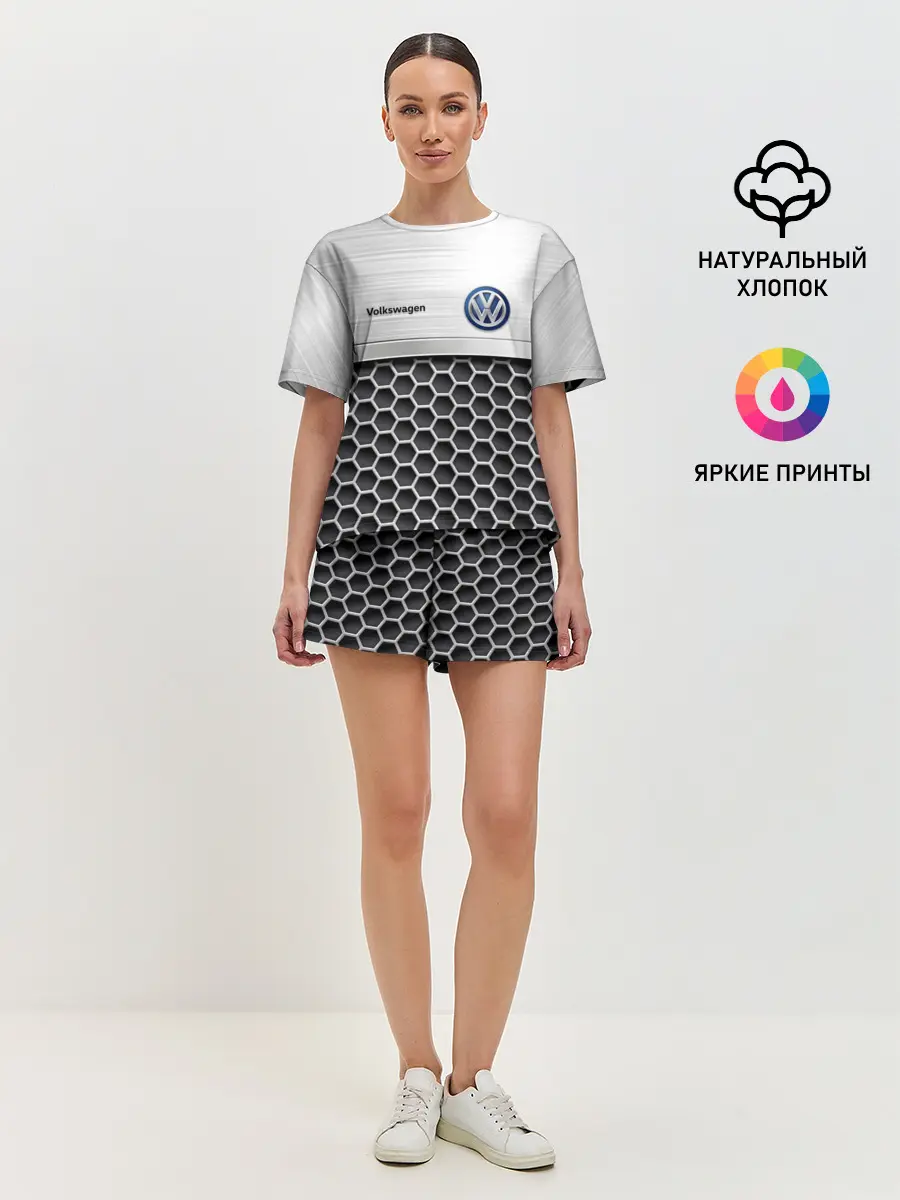 Женская пижама с шортами / Volkswagen | Стальная решетка