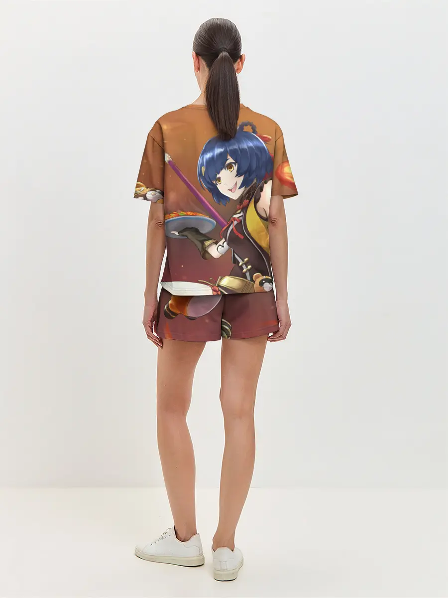 Женская пижама с шортами / Genshin Impact: Сяо Лин.