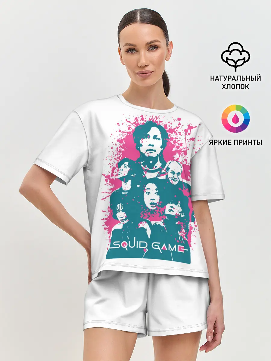 Женская пижама с шортами / Игра в кальмара: лучшие игроки