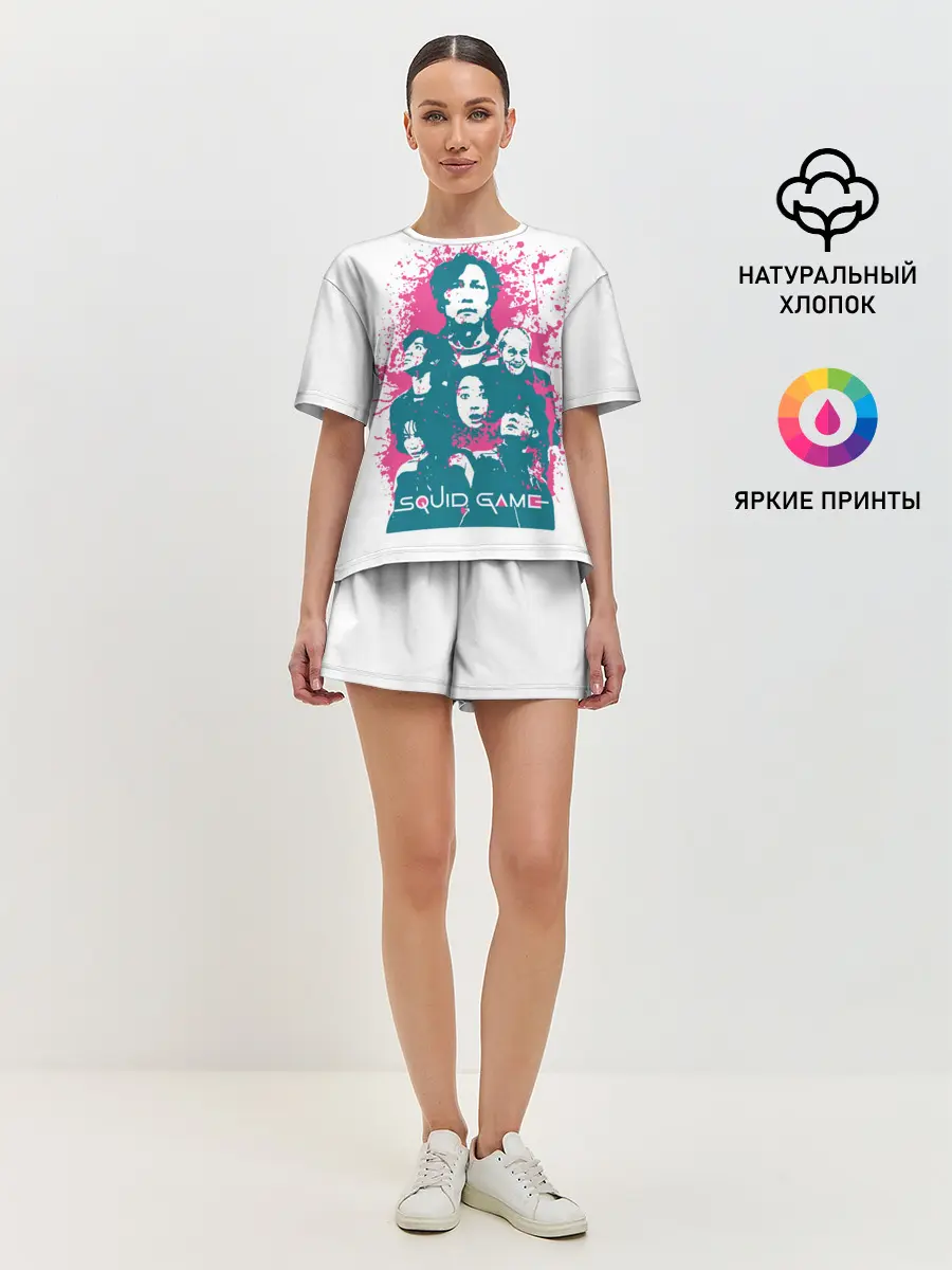 Женская пижама с шортами / Игра в кальмара: лучшие игроки