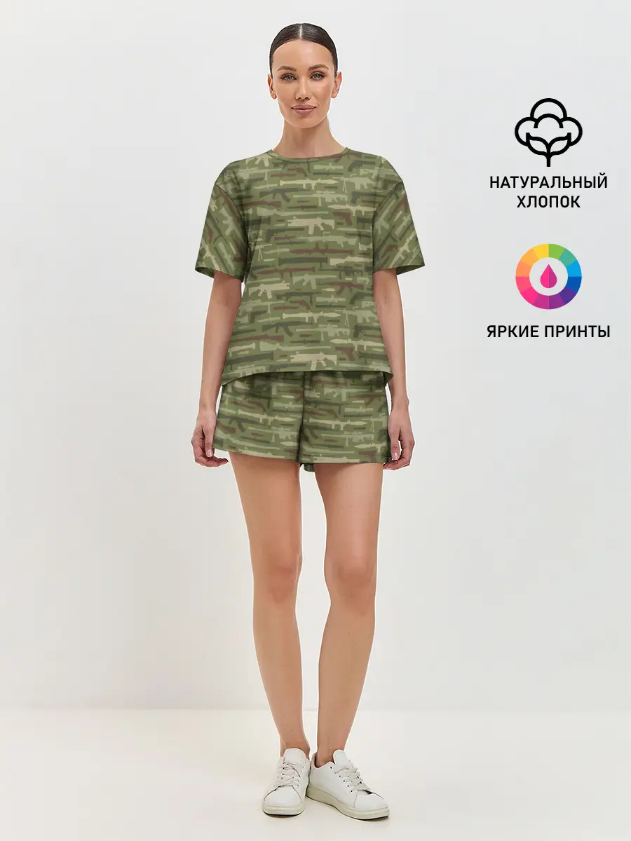 Женская пижама с шортами / Оружие
