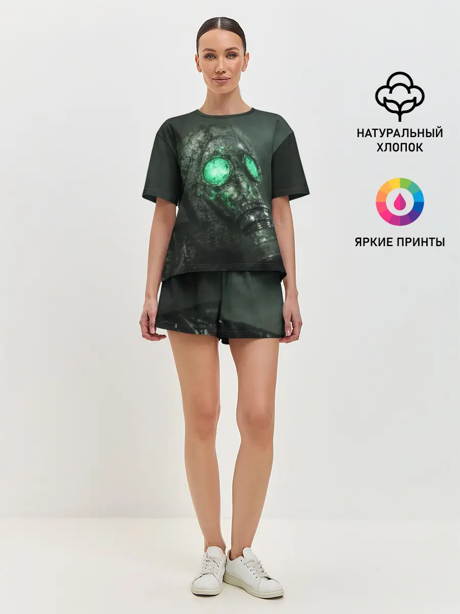 Женская пижама с шортами / Chernobylite-маска