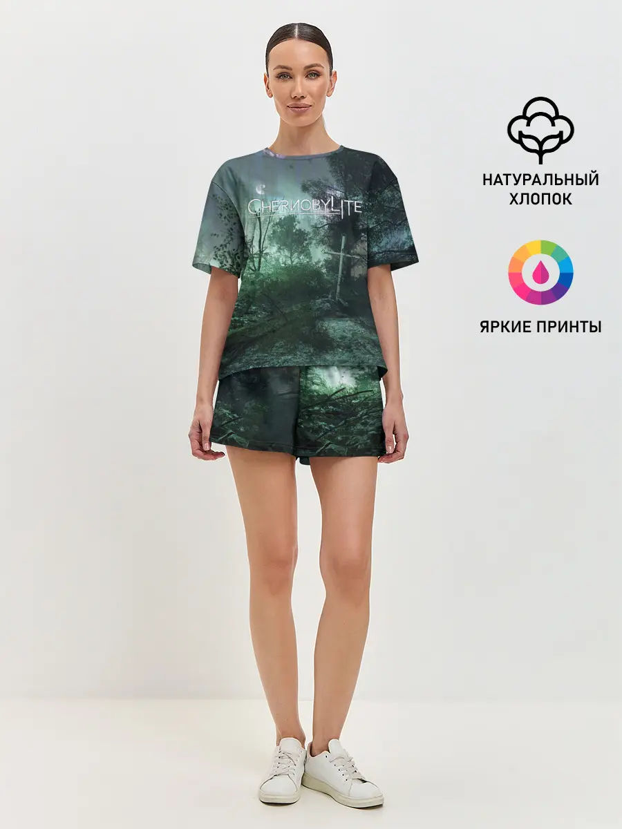 Женская пижама с шортами / Chernobylite игровой арт