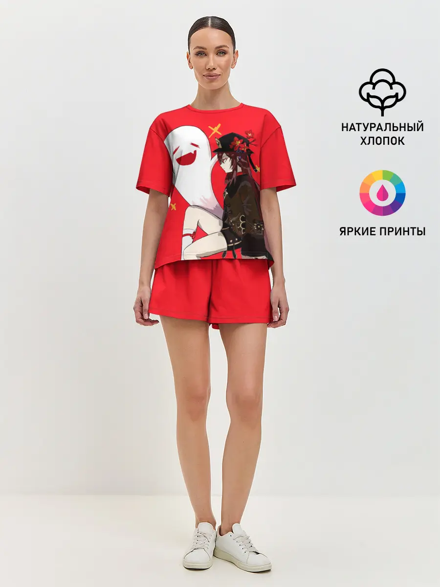 Женская пижама с шортами / Ху Тао | Hu Tao | Genshin Impact
