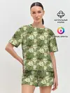 Женская пижама с шортами / Силуэты Черепов