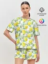 Женская пижама с шортами / Лимоны 3d