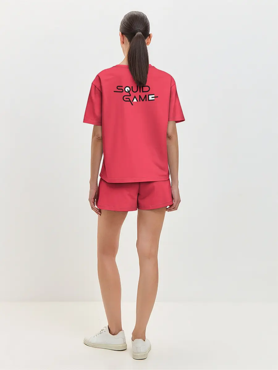 Женская пижама с шортами / Игра в кальмара: шагающие стражники