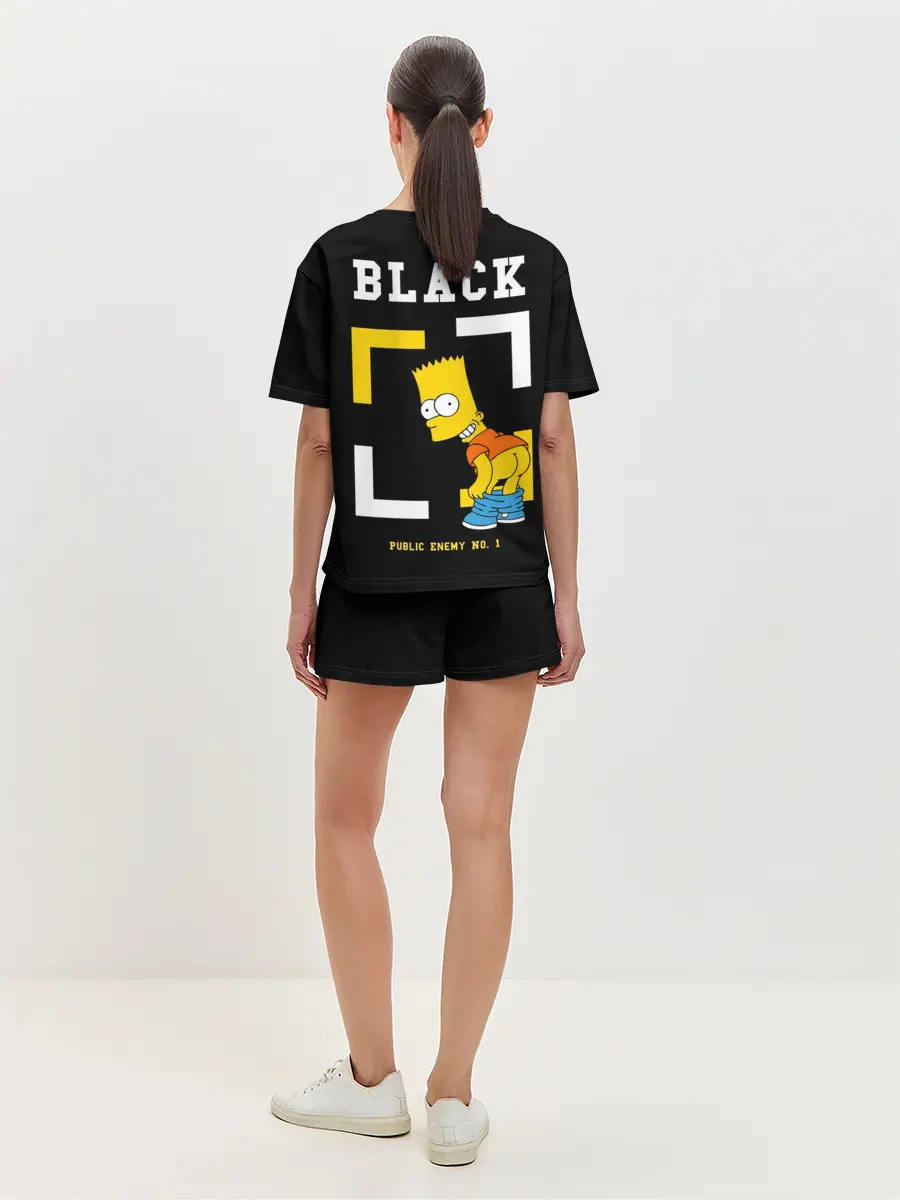 Женская пижама с шортами / Симпсоны х ON BLACK