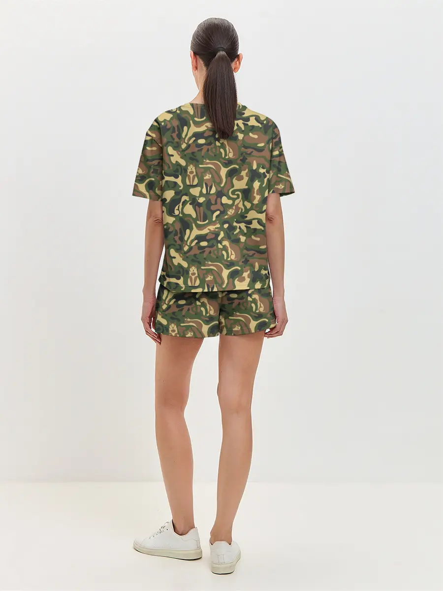 Женская пижама с шортами / Коты и Кошки