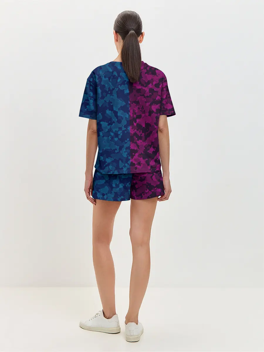 Женская пижама с шортами / NEON MILITARY | НЕОНОВОЕ МИЛИТАРИ