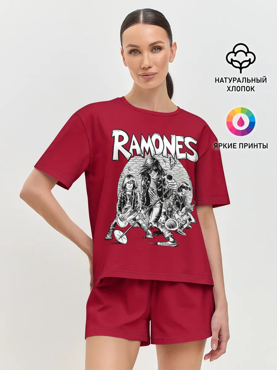 Женская пижама с шортами / BW Ramones