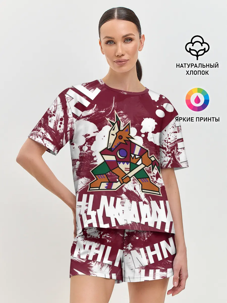 Женская пижама с шортами / Аризона Койотис, НХЛ