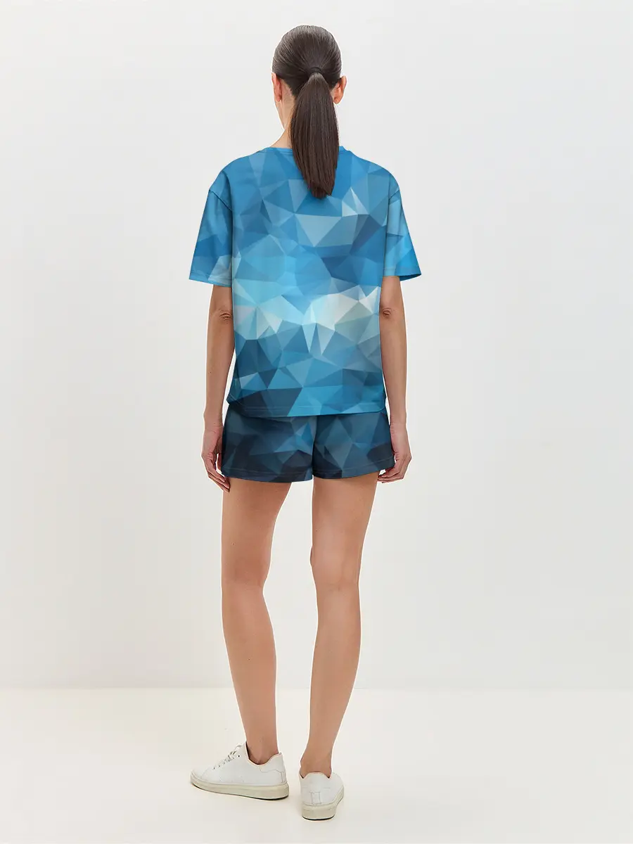 Женская пижама с шортами / Цифровое небо