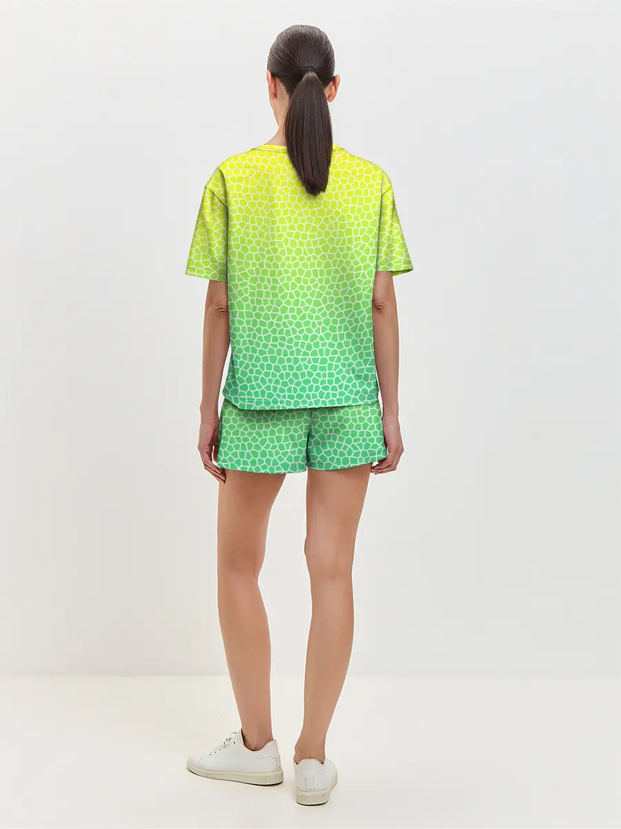 Женская пижама с шортами / Витражная мозаика