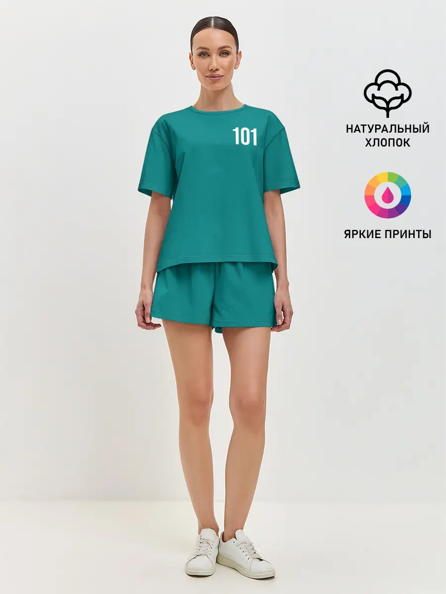 Женская пижама с шортами / Игра в кальмара: Чан Док Су 101