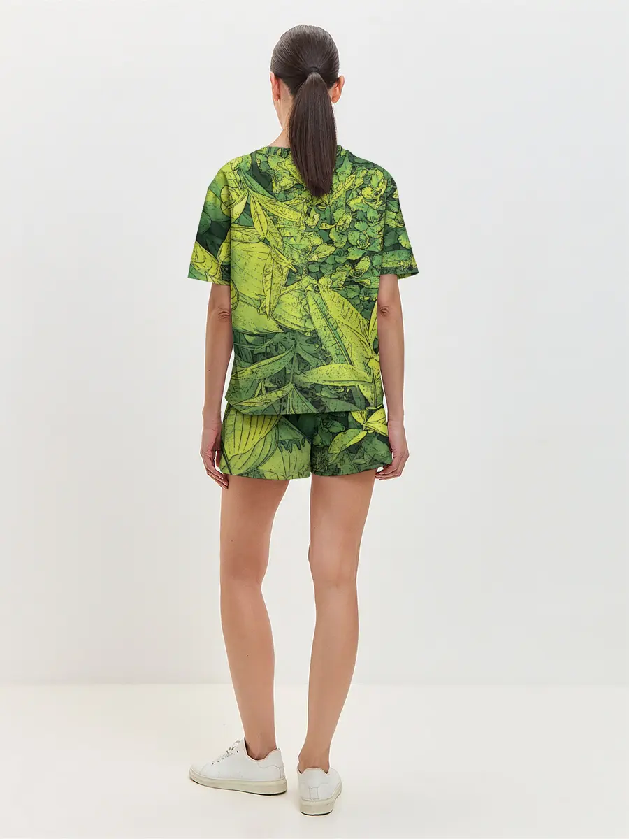 Женская пижама с шортами / Растительная жизнь - Хоста