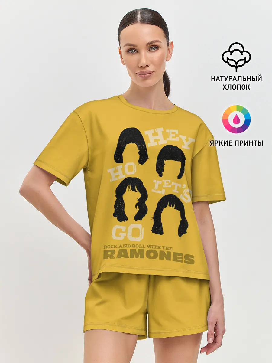 Женская пижама с шортами / Hey Ho Lets Gog
