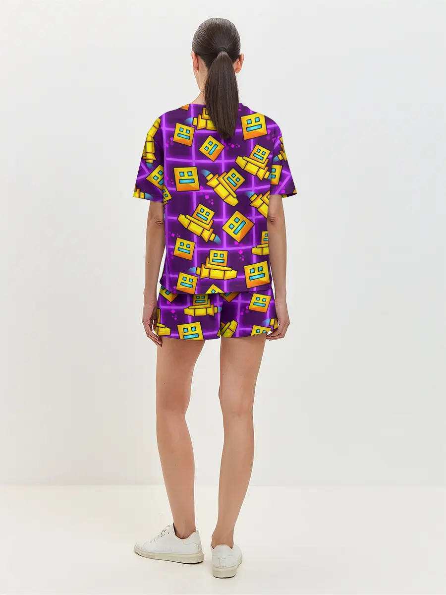 Женская пижама с шортами / GEOMETRY DASH SPACE