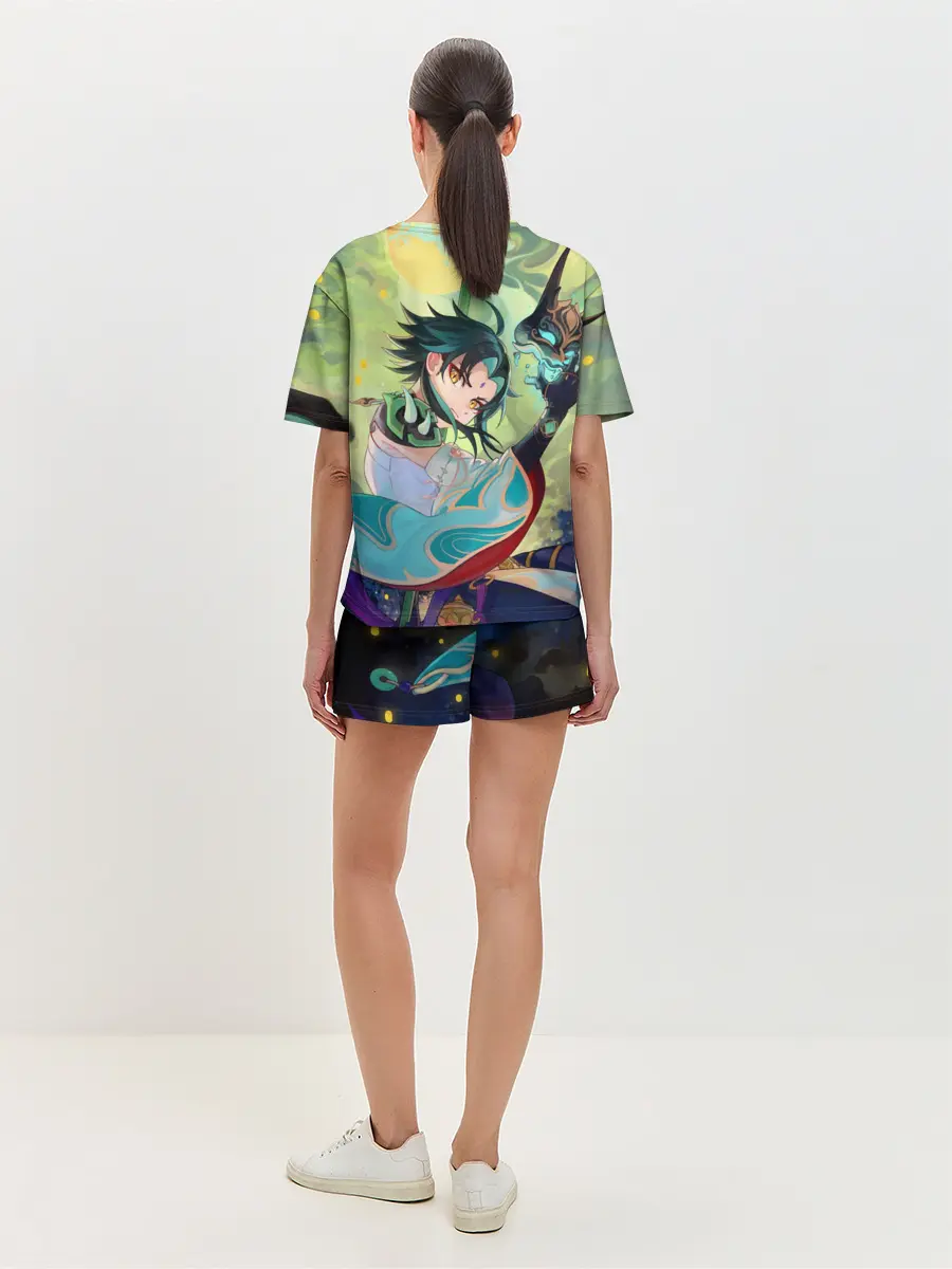 Женская пижама с шортами / Xiao | Сяо | Genshin Impact