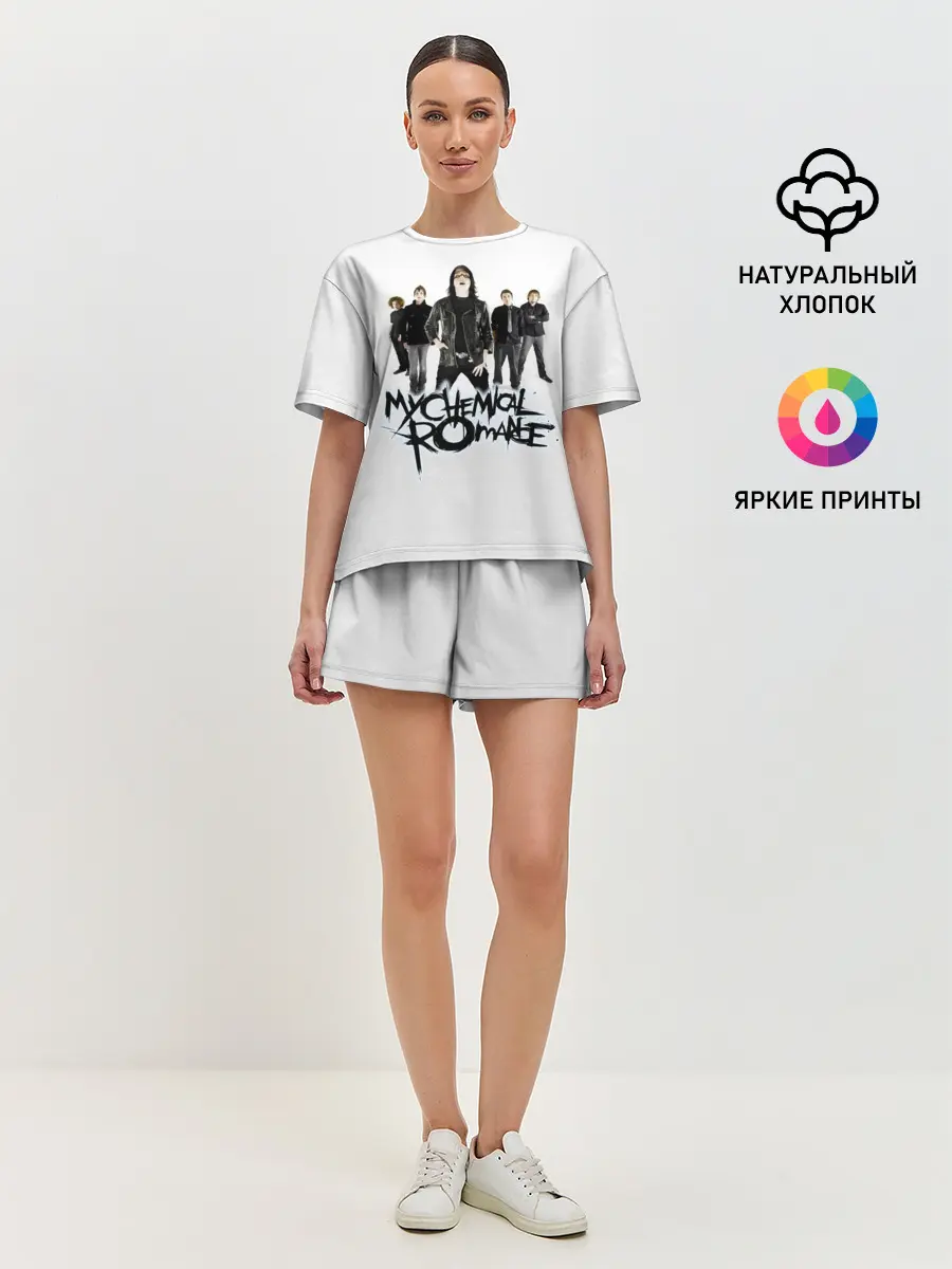 Женская пижама с шортами / Участники группы My Chemical Romance