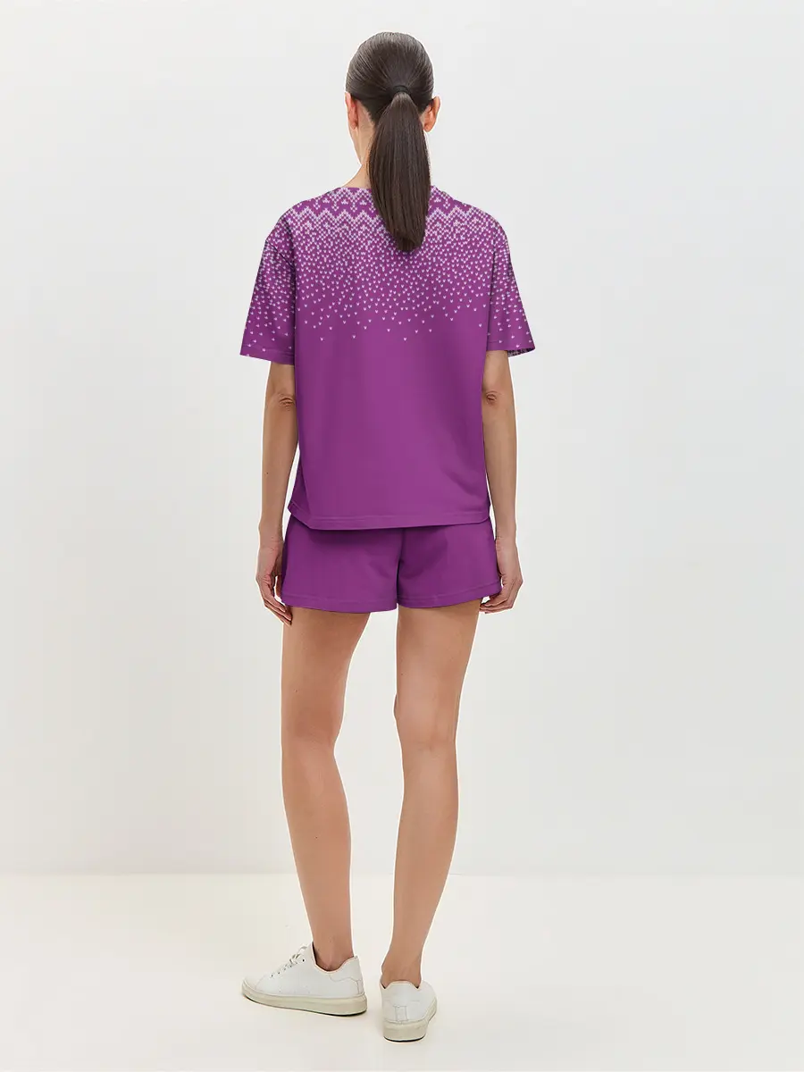 Женская пижама с шортами / Новогодний дом.