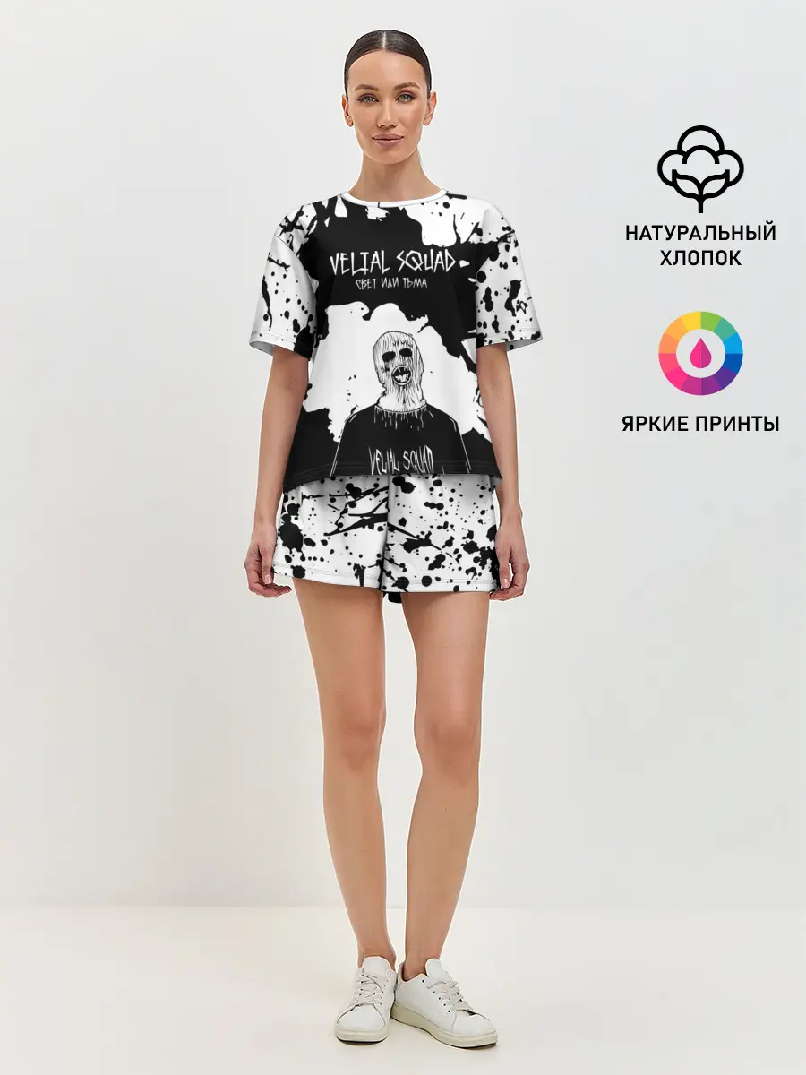 Женская пижама с шортами / Velial Squad свет или тьма,