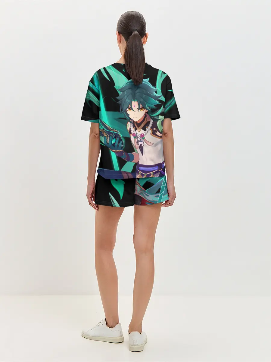 Женская пижама с шортами / Геншин импакт: Сяо