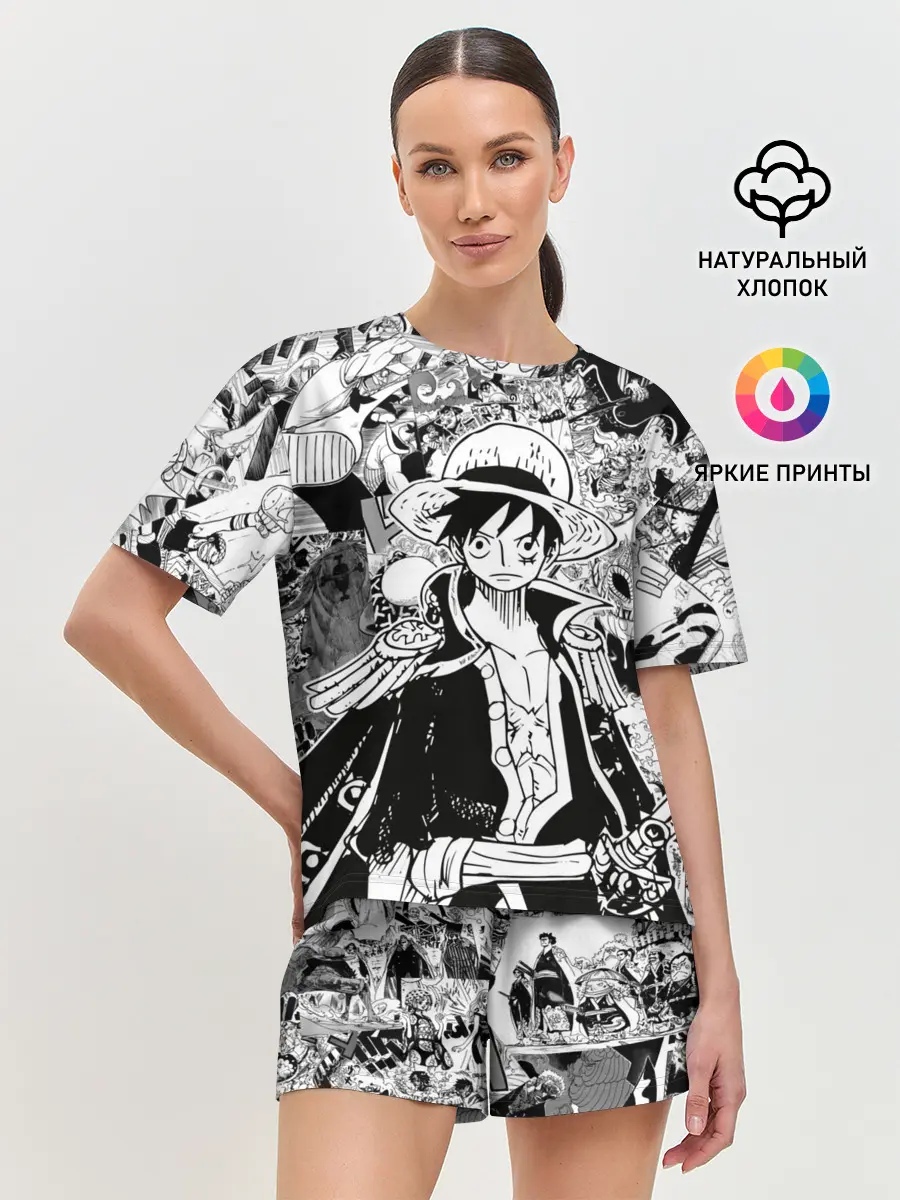 Женская пижама с шортами / Ван Пис, One Piece, манга