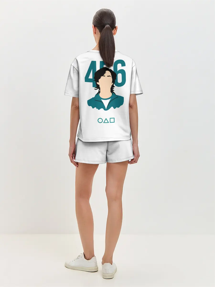 Женская пижама с шортами / Squid game - Сон Ки Хун 456