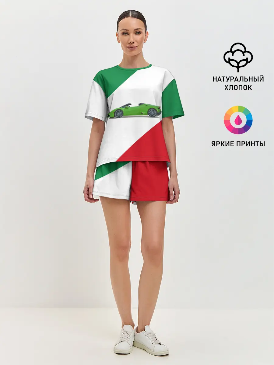 Женская пижама с шортами / Lamborghini