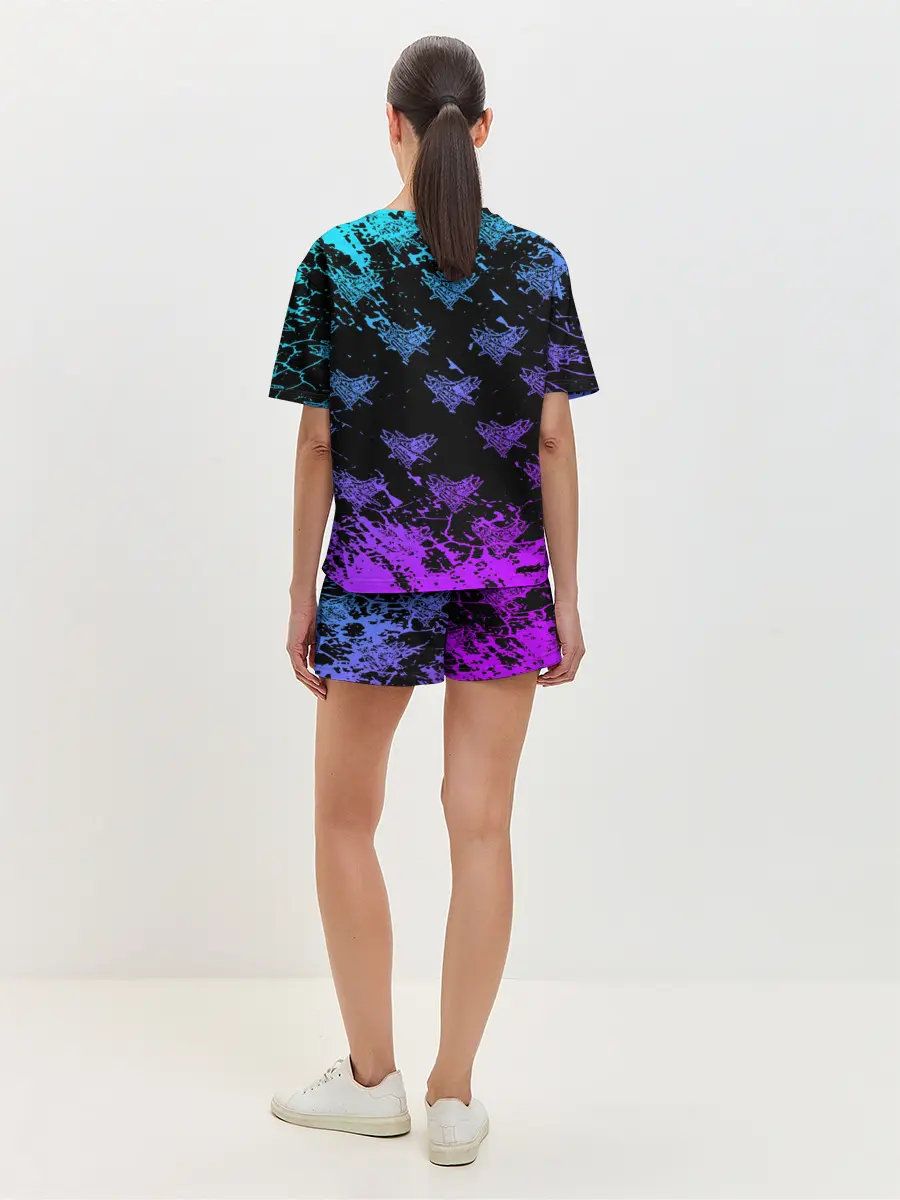 Женская пижама с шортами / Velial Squad | neon