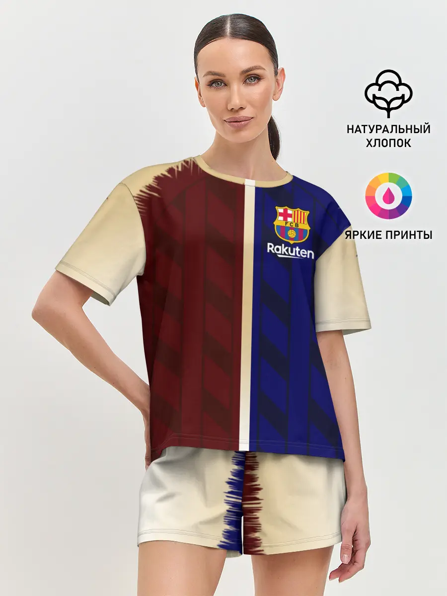 Женская пижама с шортами / Barcelona Форма.