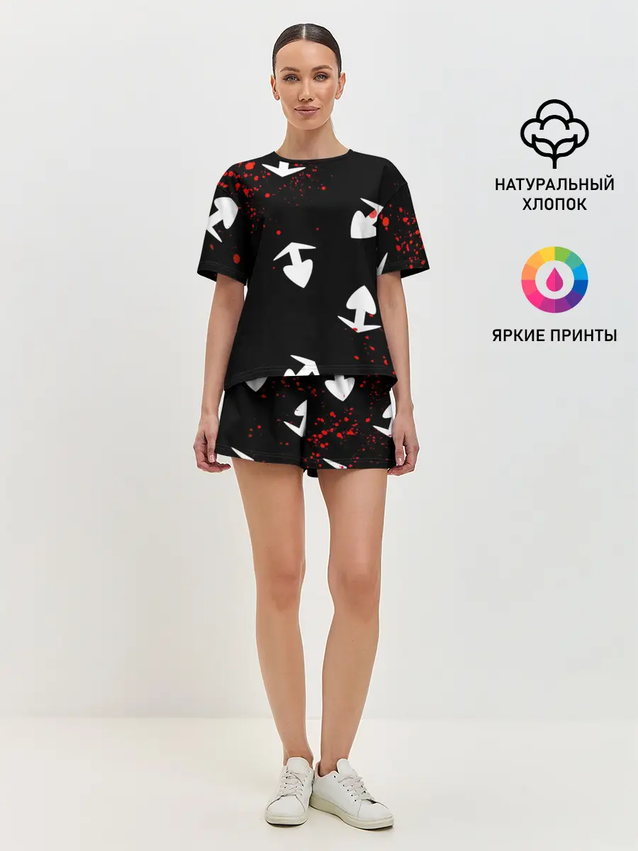 Женская пижама с шортами / Плащ Хяккимару