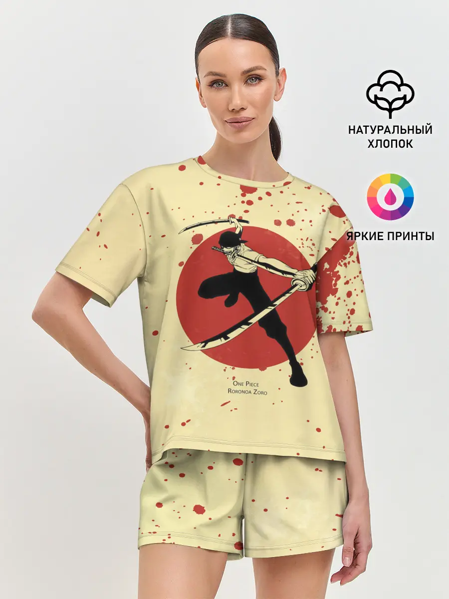 Женская пижама с шортами / Зоро | One Piece. Большой куш