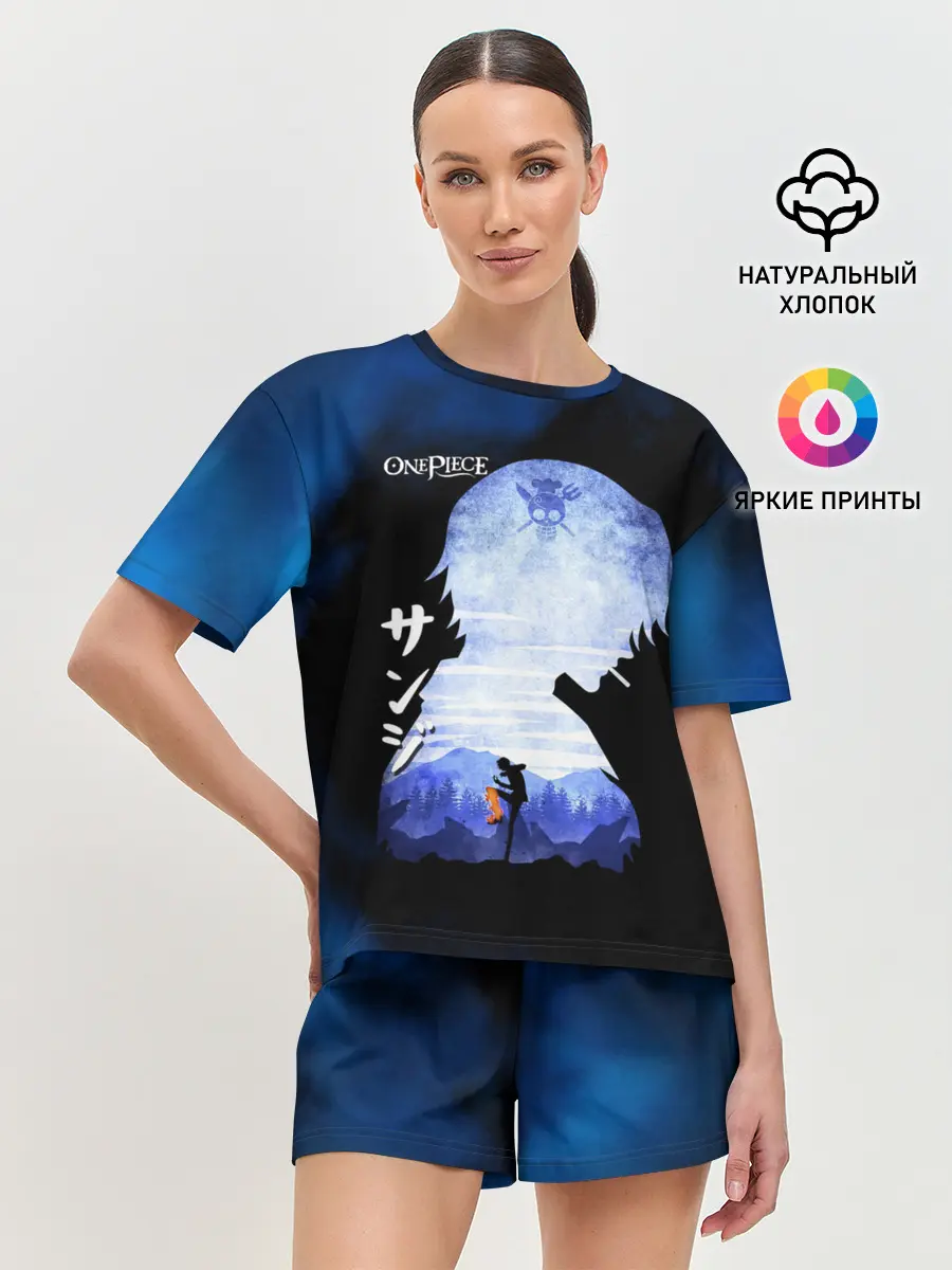 Женская пижама с шортами / Винсмок Санджи | One Piece