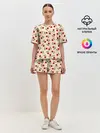 Женская пижама с шортами / Прованс из роз