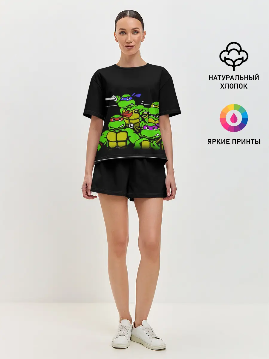 Женская пижама с шортами / Черепашки Manhatten Project