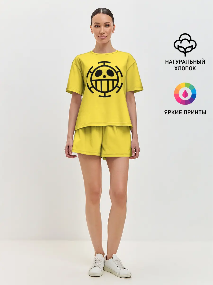 Женская пижама с шортами / Как у Трафальгара Ло One Piece