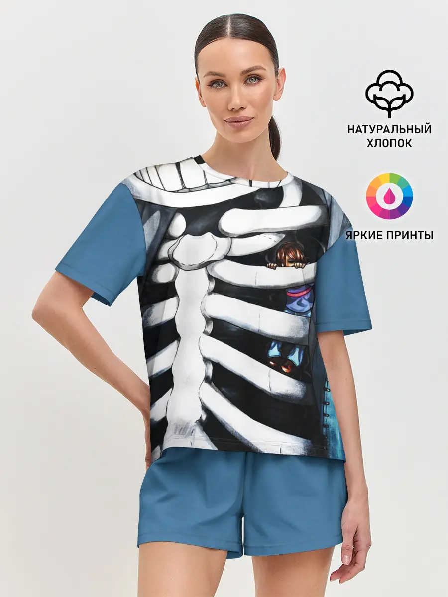 Женская пижама с шортами / SANS AND FRISK