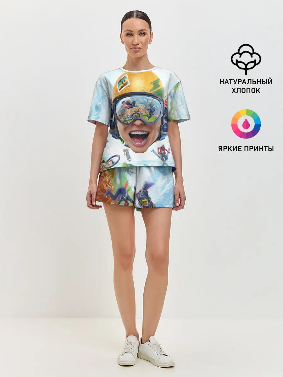 Женская пижама с шортами / Riders Republic