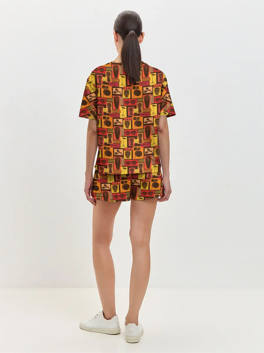 Женская пижама с шортами / Барабанщик