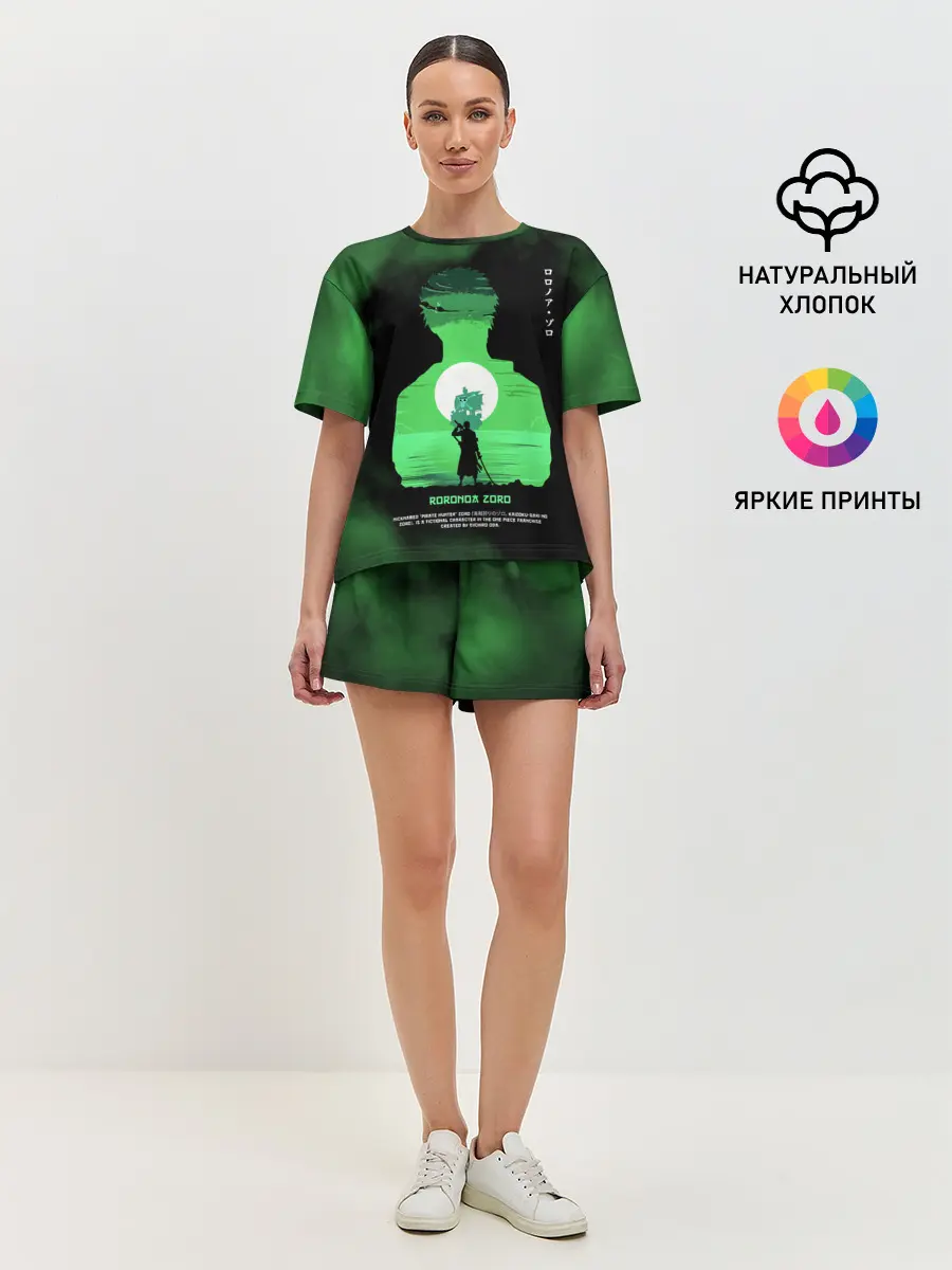 Женская пижама с шортами / Ророноа Зоро | One Piece